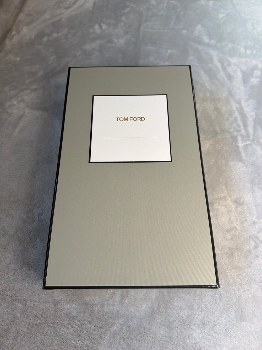 Tom Ford Empty Apparel Gift Box Set Gray With Original Tissue Paper Ribbon